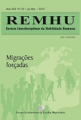 Capa da edição 43 da REHMU, que trata de migrações forçadas. Crédito: Divulgação