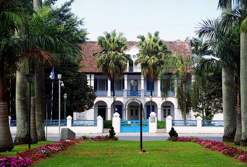 O Museu Nacional de Imigração e Colonização, localizado em Joinville (SC). Crédito: Divulgação