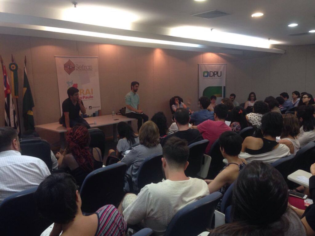 Roda de conversa debateu a situação de imigrantes LGBT na cidade de São Paulo. Crédito: Fabio Ando Filho