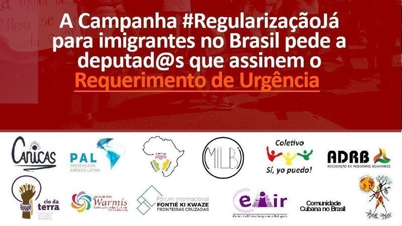 Petição pede aprovação urgente de projeto que regulariza imigrantes indocumentados no Brasil