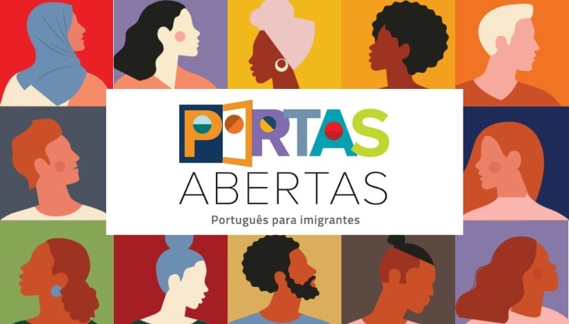 Capa da Coleção Portas Abertas, desenvolvida pela Prefeitura de São Paulo para o ensino de português para imigrantes