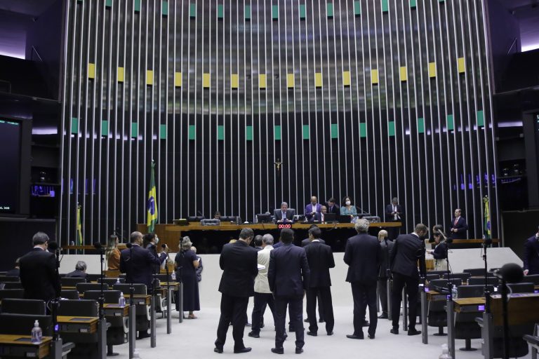 Plenário da Câmara dos Deputados, em Brasília, durante sessão
